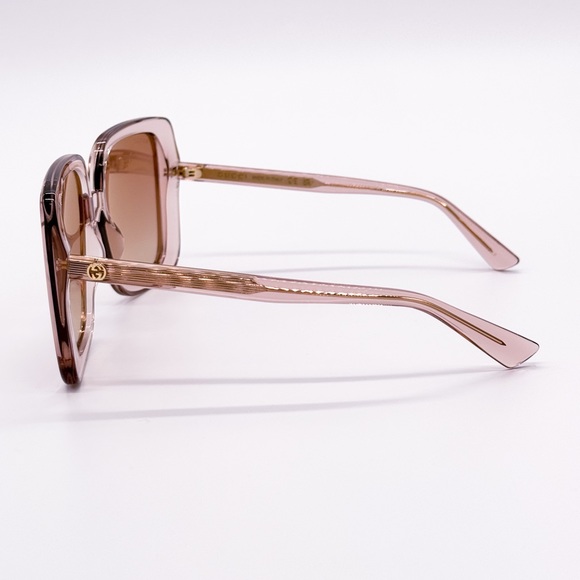 NEW GUCCI GG1314S 005 WOMEN BEIGE SQUARE SUNGLASSES GUCCI